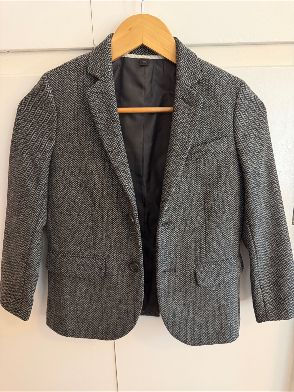 Crewcuts Ludlow Size8 Tollegno1900 grey Blazer - Classic Tailored Jacket